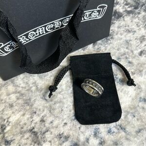 Chrome Hearts Mini Plus Ring Size 9 + Dust Bag + Gift Bag